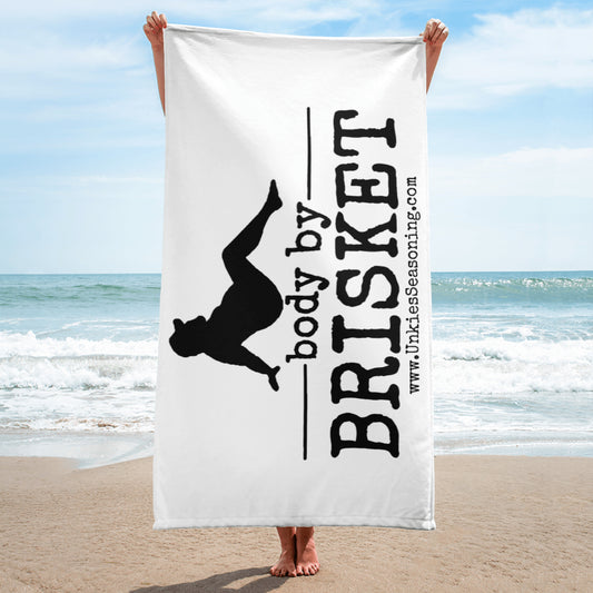 Body by Brisket Beach Towel - Unkie's Seasoning LLC