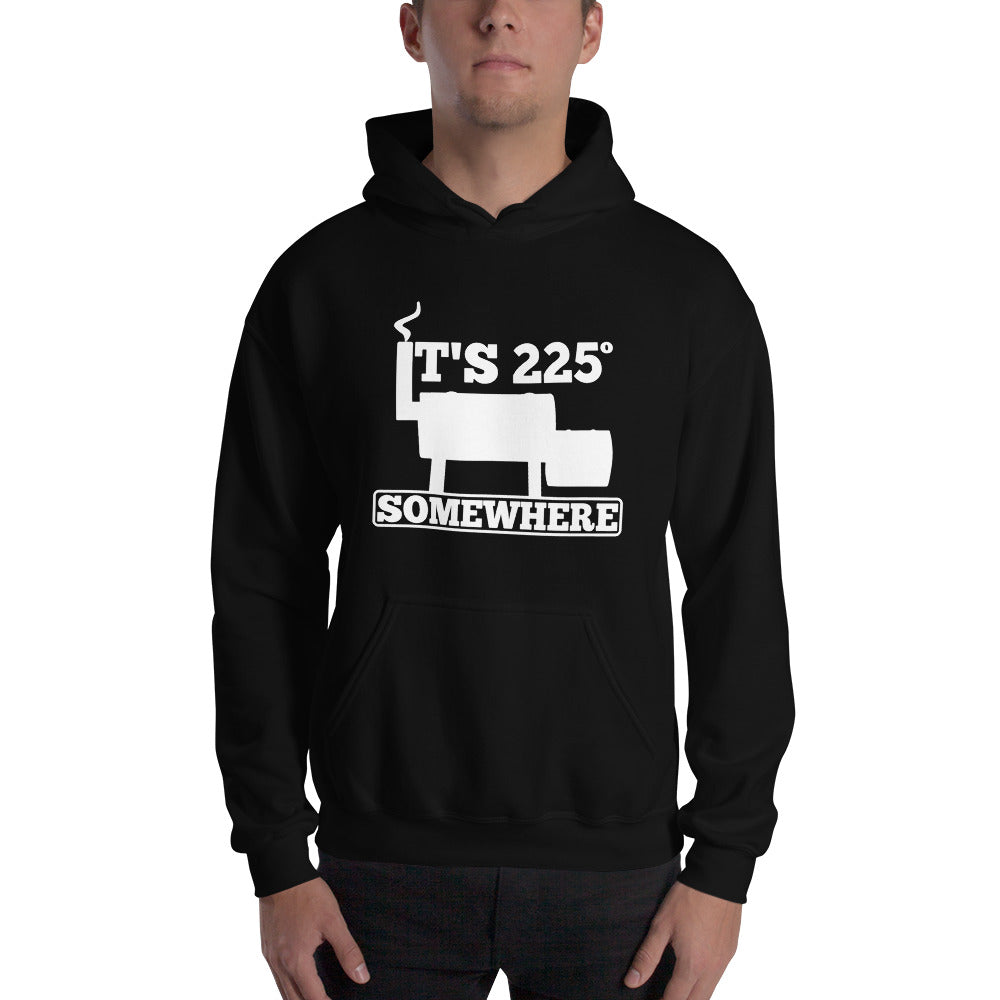 225 Somewhere Unisex Hoodie (Multi-Color, White Print) - Unkie's Seasoning LLC