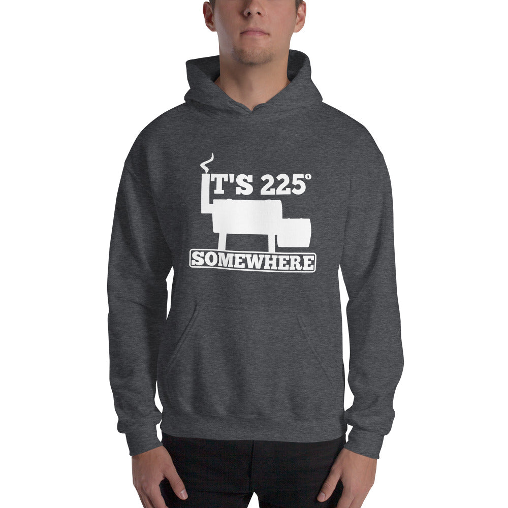 225 Somewhere Unisex Hoodie (Multi-Color, White Print) - Unkie's Seasoning LLC