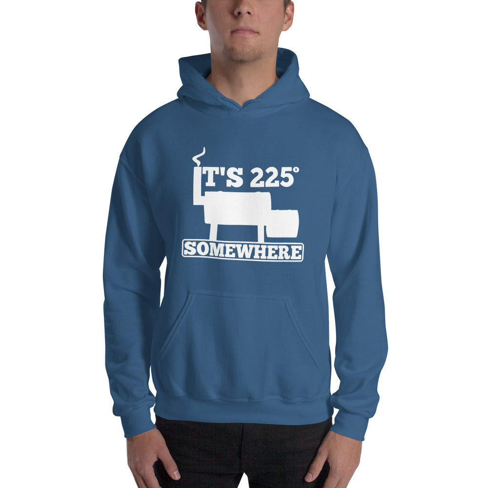 225 Somewhere Unisex Hoodie (Multi-Color, White Print) - Unkie's Seasoning LLC