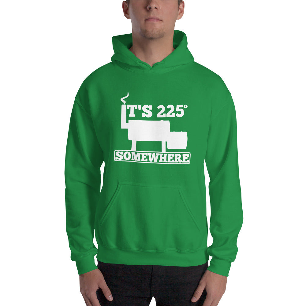 225 Somewhere Unisex Hoodie (Multi-Color, White Print) - Unkie's Seasoning LLC