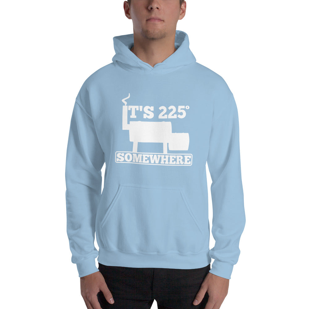 225 Somewhere Unisex Hoodie (Multi-Color, White Print) - Unkie's Seasoning LLC