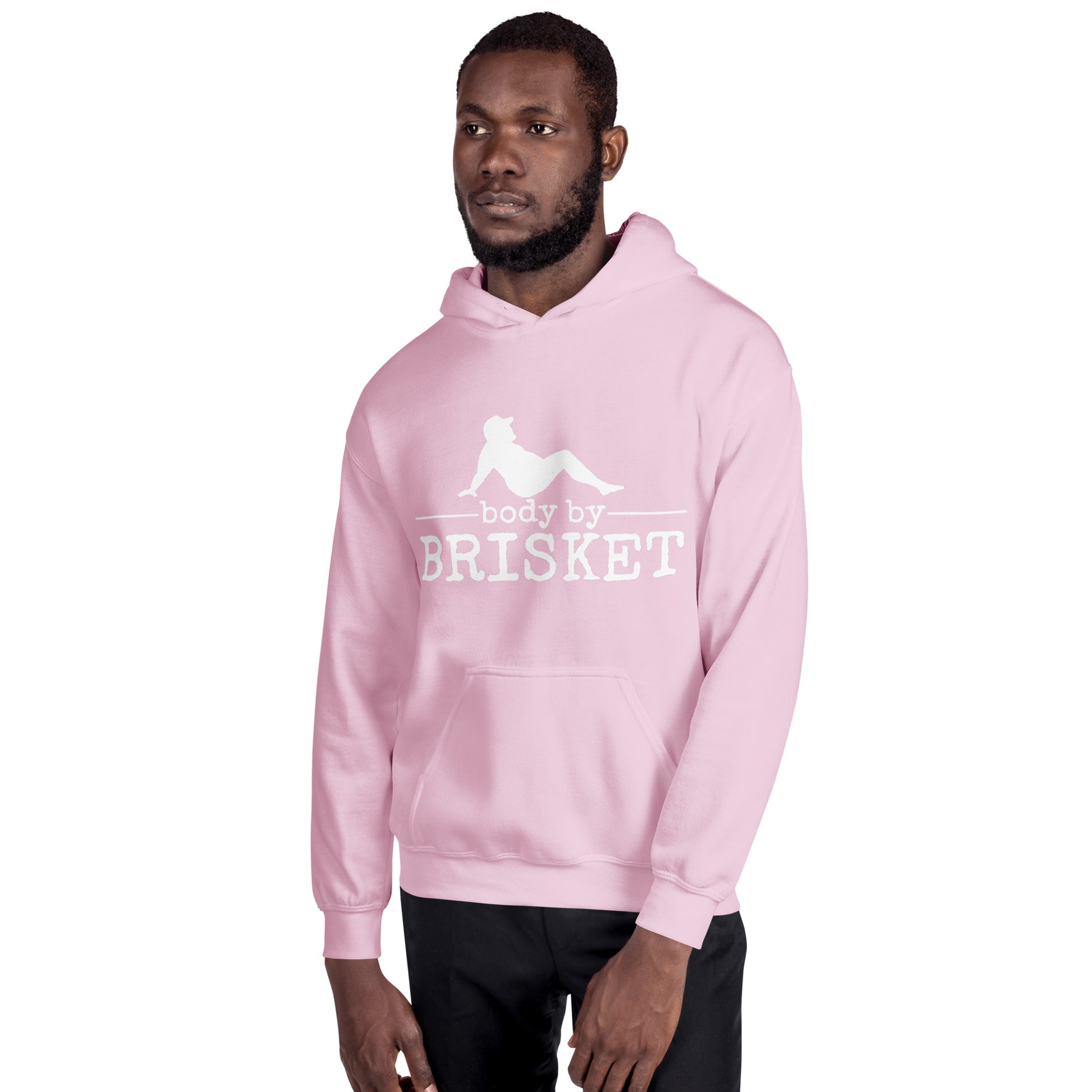 Body by Brisket Unisex Hoodie (Multi-Color, White Print) - Unkie's Seasoning LLC