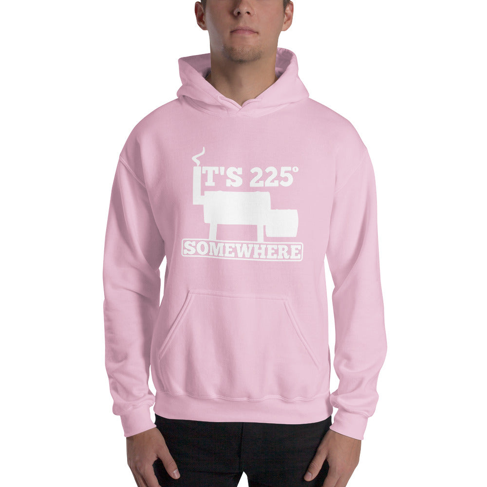 225 Somewhere Unisex Hoodie (Multi-Color, White Print) - Unkie's Seasoning LLC