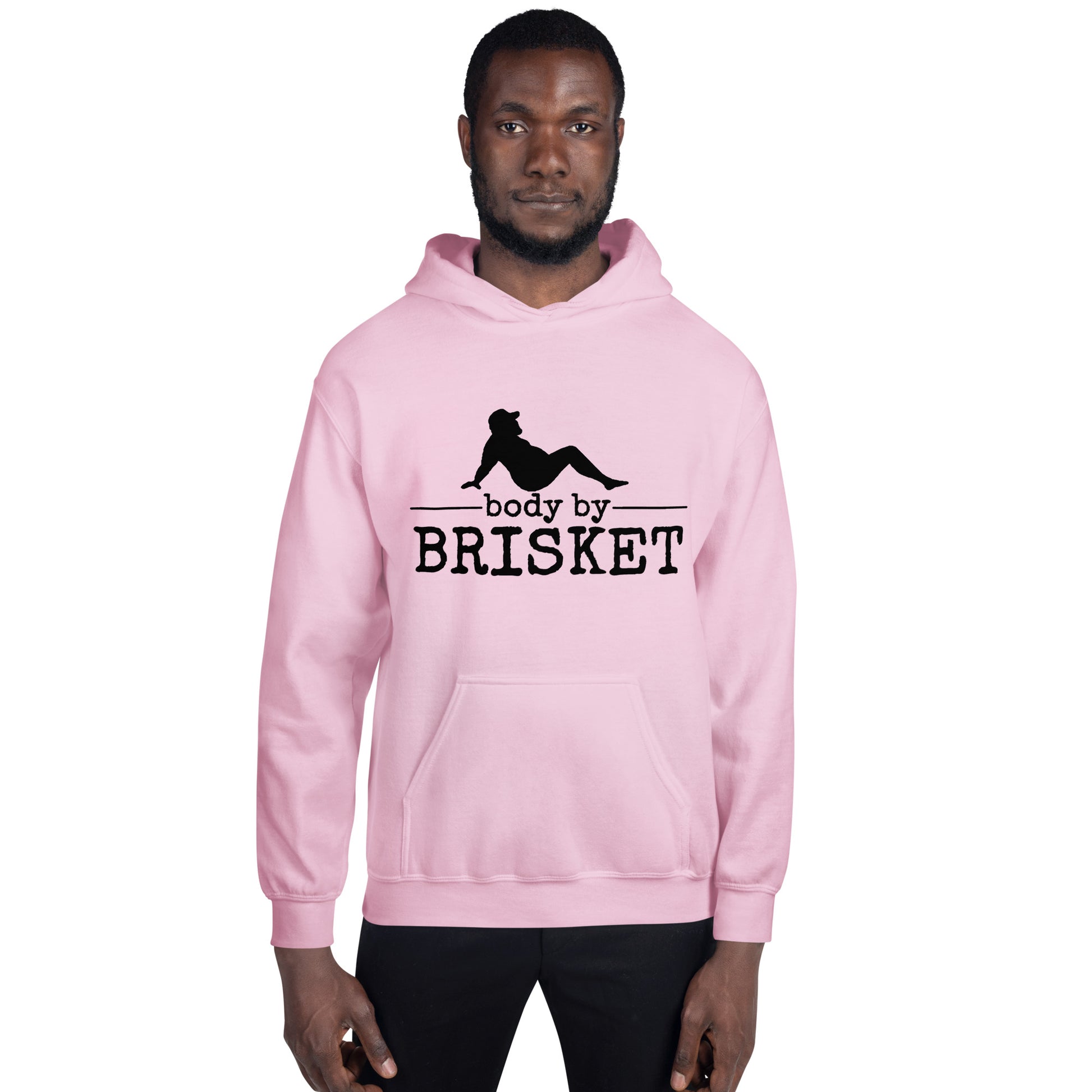 Body by Brisket Unisex Hoodie (Multi-Color, White Print) - Unkie's Seasoning LLC