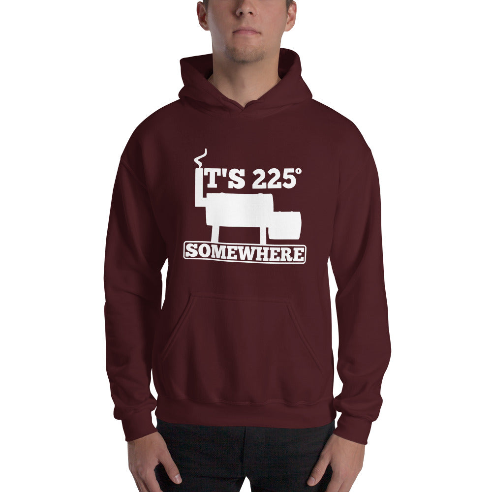 225 Somewhere Unisex Hoodie (Multi-Color, White Print) - Unkie's Seasoning LLC