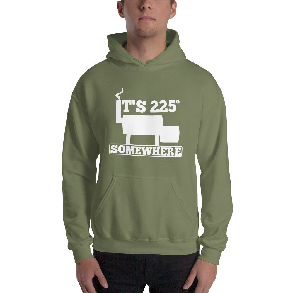 225 Somewhere Unisex Hoodie (Multi-Color, White Print) - Unkie's Seasoning LLC