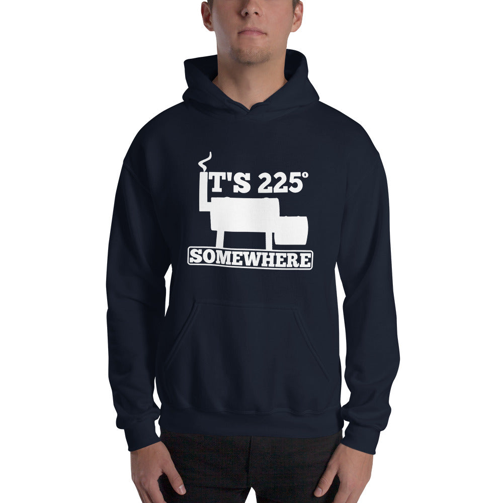 225 Somewhere Unisex Hoodie (Multi-Color, White Print) - Unkie's Seasoning LLC