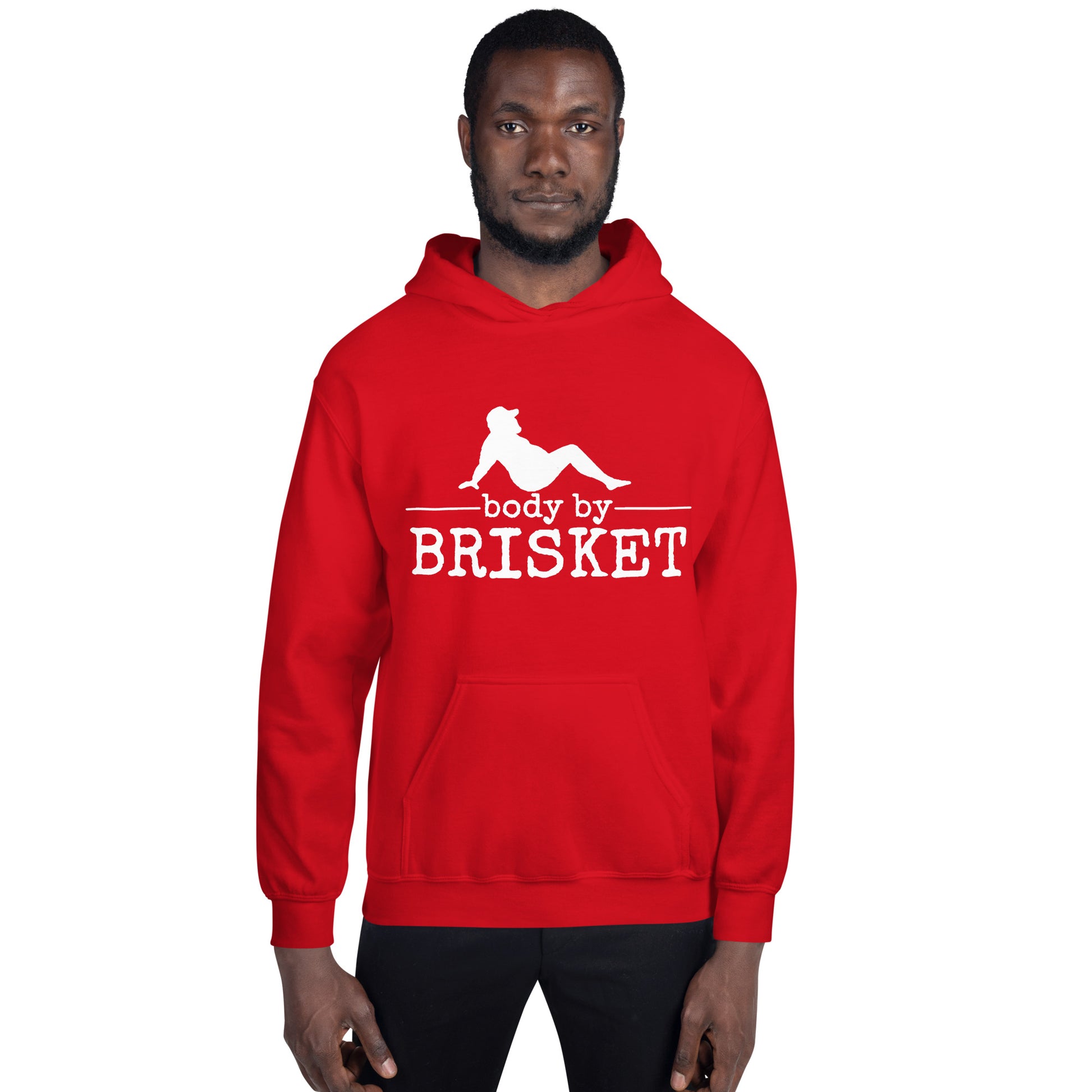 Body by Brisket Unisex Hoodie (Multi-Color, White Print) - Unkie's Seasoning LLC