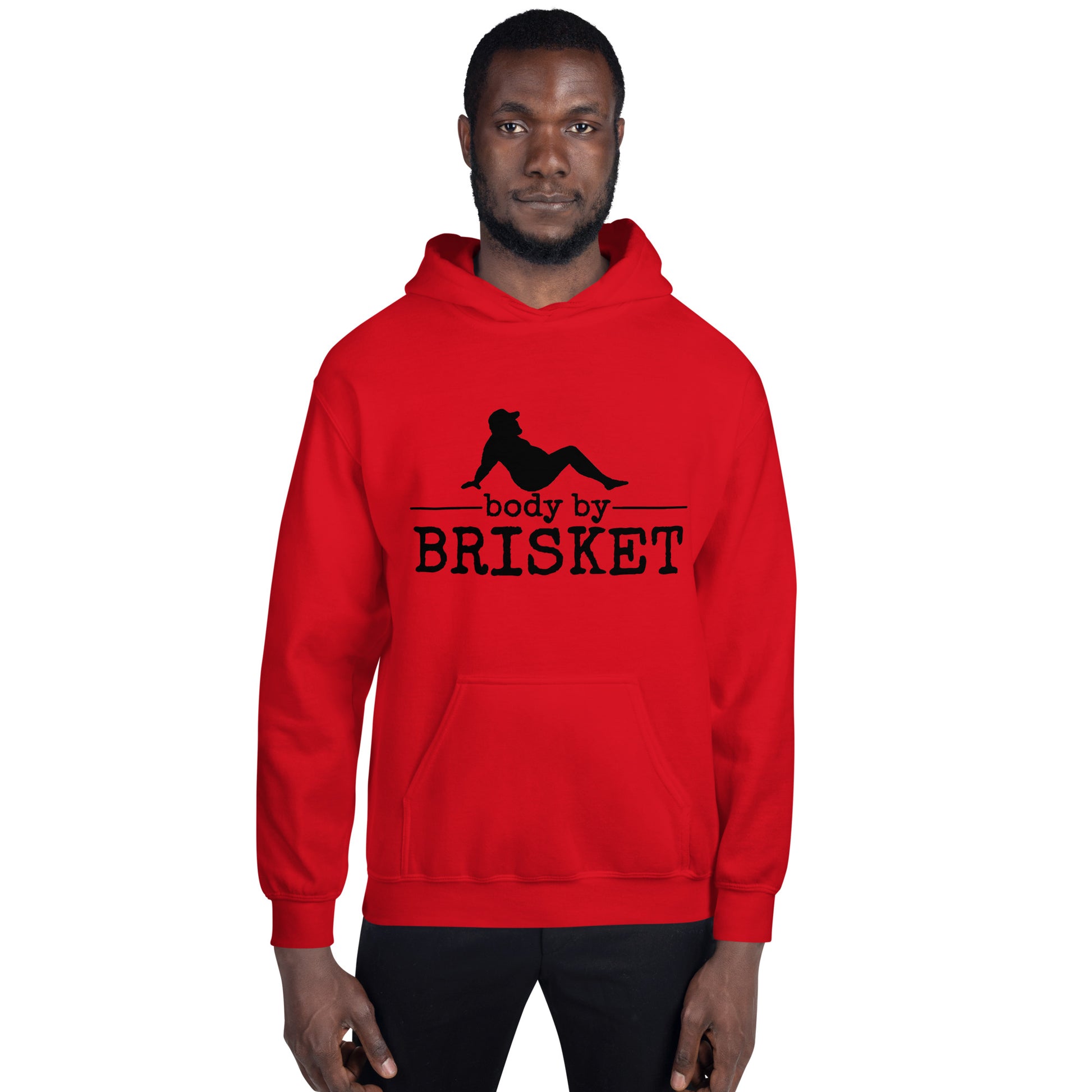 Body by Brisket Unisex Hoodie (Multi-Color, White Print) - Unkie's Seasoning LLC