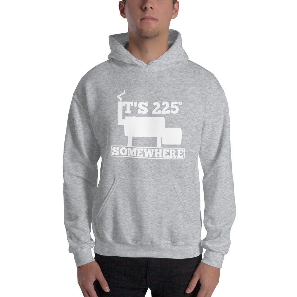 225 Somewhere Unisex Hoodie (Multi-Color, White Print) - Unkie's Seasoning LLC