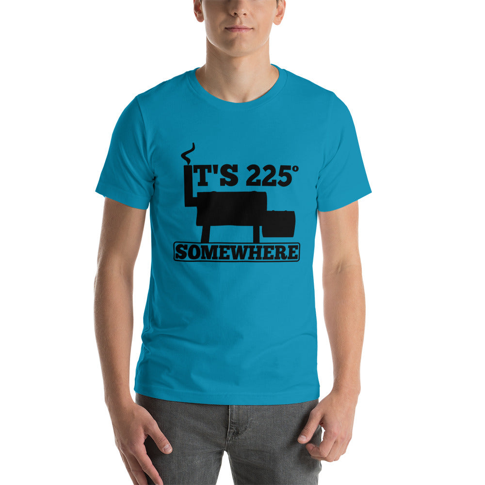 225 Somewhere Unisex T-shirt (Multi-Color, Black Print) - Unkie's Seasoning LLC