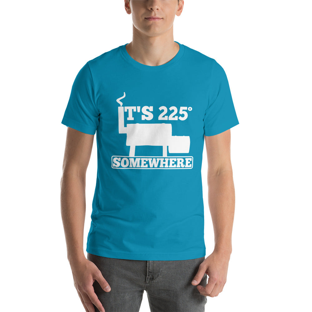 225 Somewhere Unisex T-shirt (Multi-Color, White Print) - Unkie's Seasoning LLC
