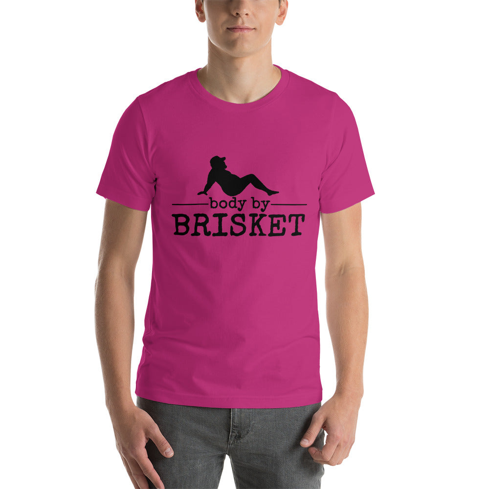 Body by Brisket Unisex T-shirt (Multi-Colors, Black Print) - Unkie's Seasoning LLC