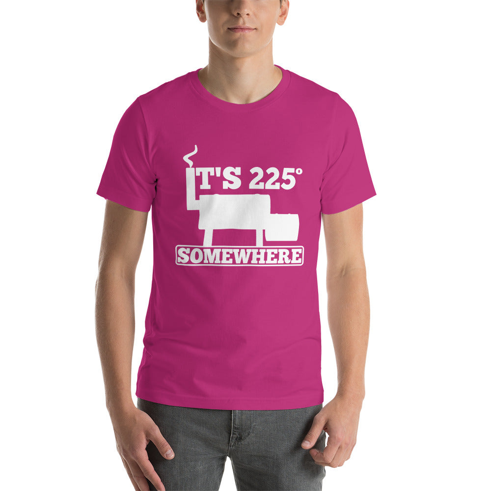 225 Somewhere Unisex T-shirt (Multi-Color, White Print) - Unkie's Seasoning LLC