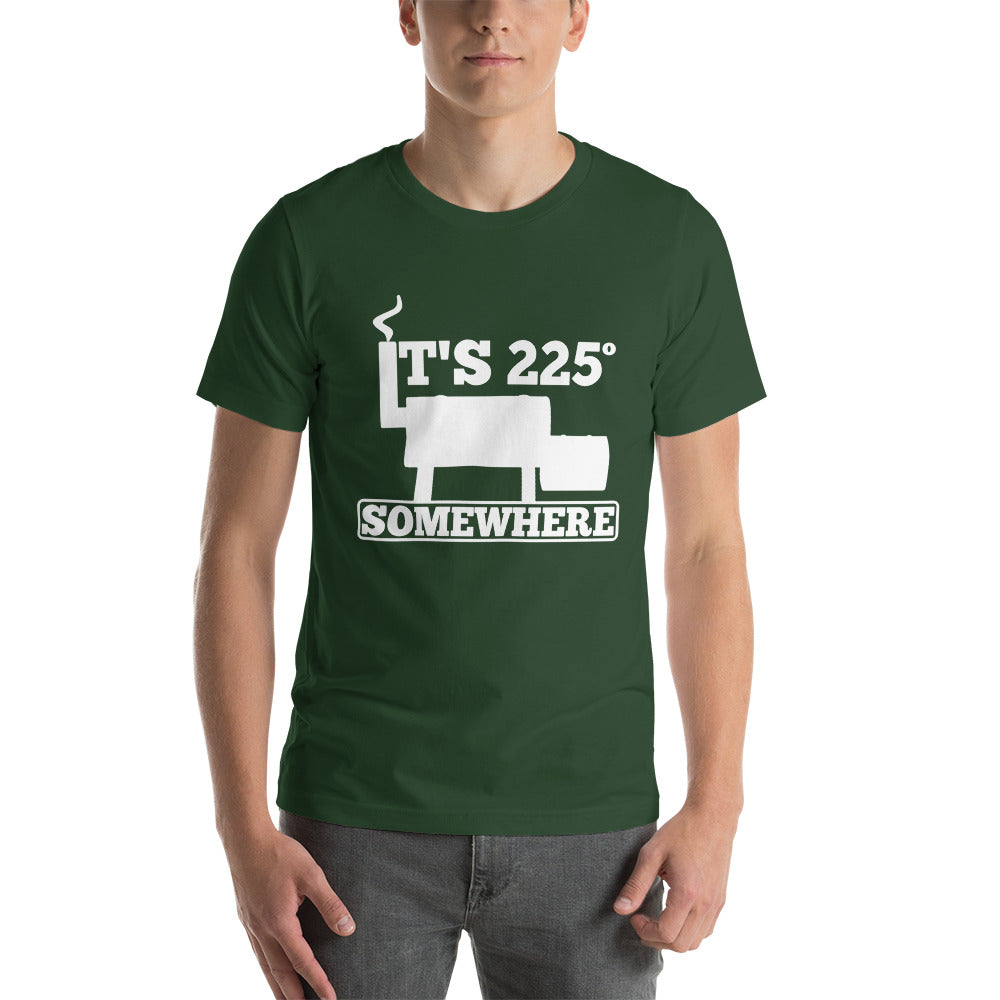 225 Somewhere Unisex T-shirt (Multi-Color, White Print) - Unkie's Seasoning LLC