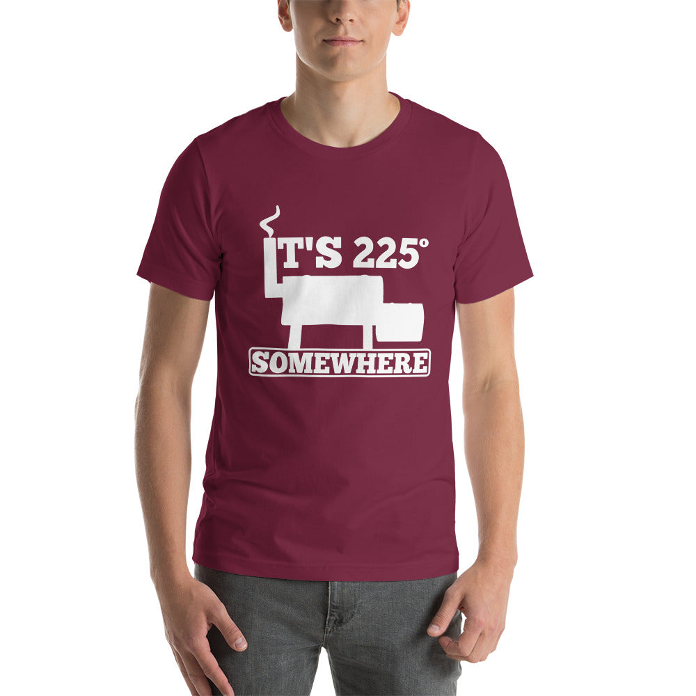 225 Somewhere Unisex T-shirt (Multi-Color, White Print) - Unkie's Seasoning LLC