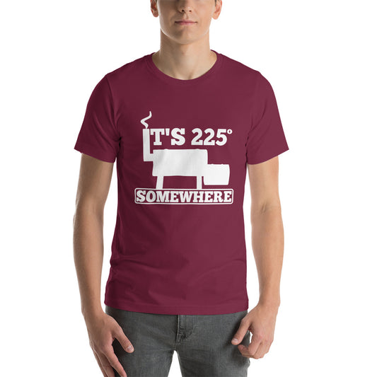 225 Somewhere Unisex T-shirt (Multi-Color, White Print) - Unkie's Seasoning LLC