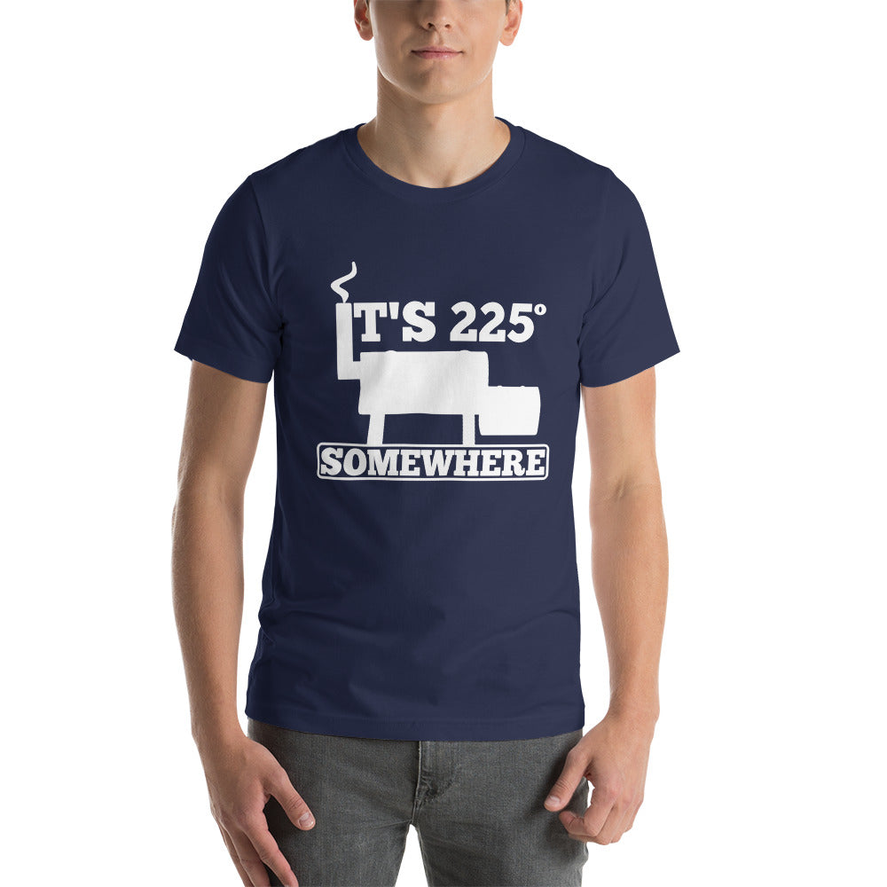 225 Somewhere Unisex T-shirt (Multi-Color, White Print) - Unkie's Seasoning LLC