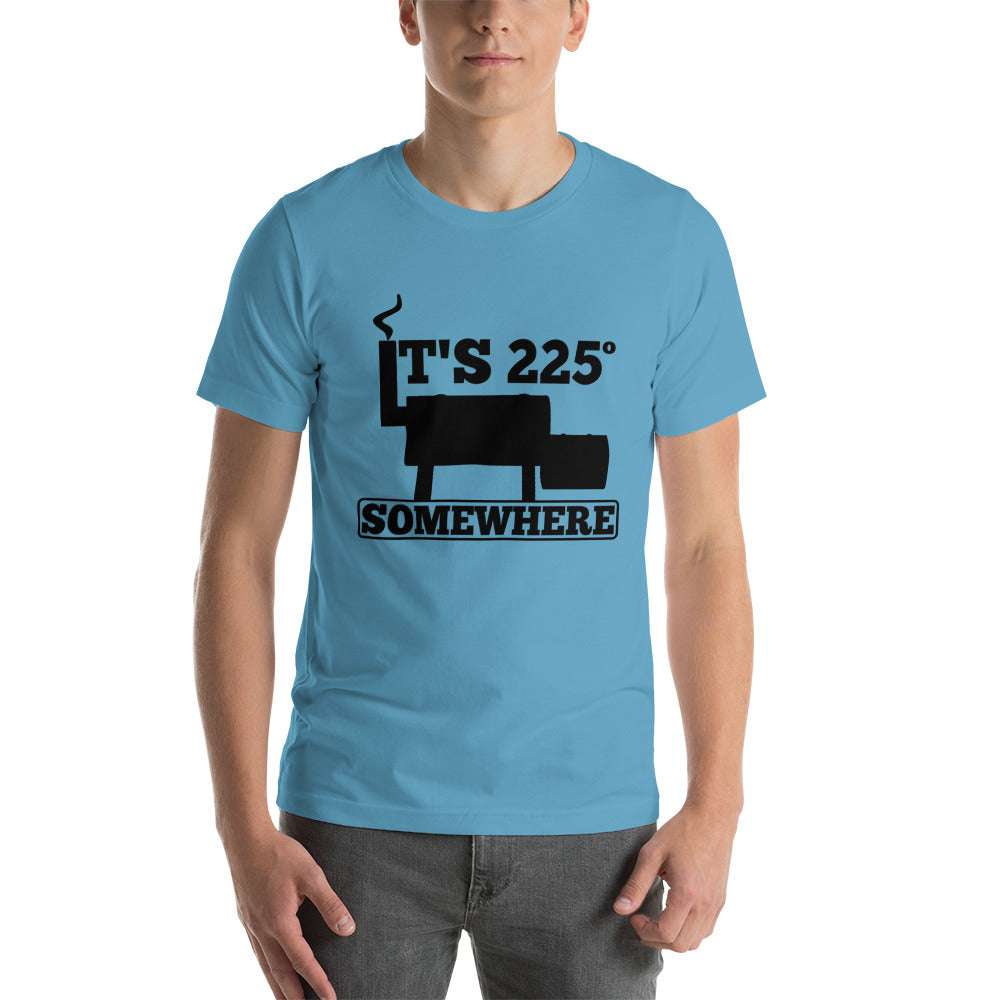 225 Somewhere Unisex T-shirt (Multi-Color, Black Print) - Unkie's Seasoning LLC