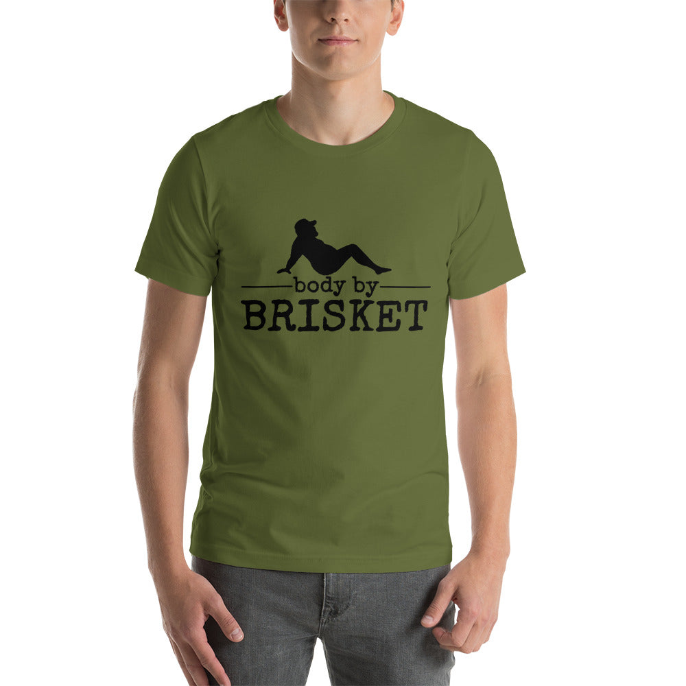 Body by Brisket Unisex T-shirt (Multi-Colors, Black Print) - Unkie's Seasoning LLC