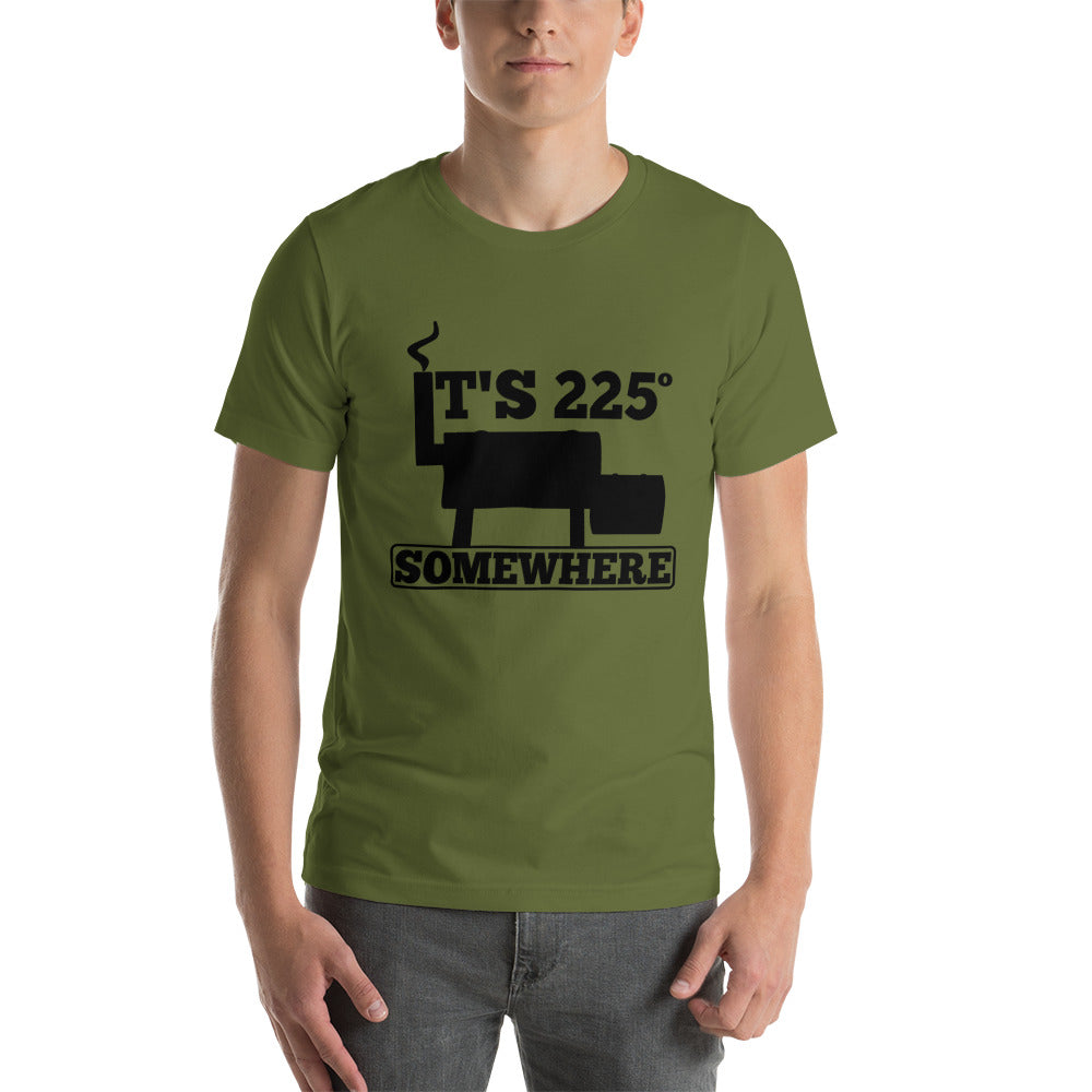 225 Somewhere Unisex T-shirt (Multi-Color, Black Print) - Unkie's Seasoning LLC
