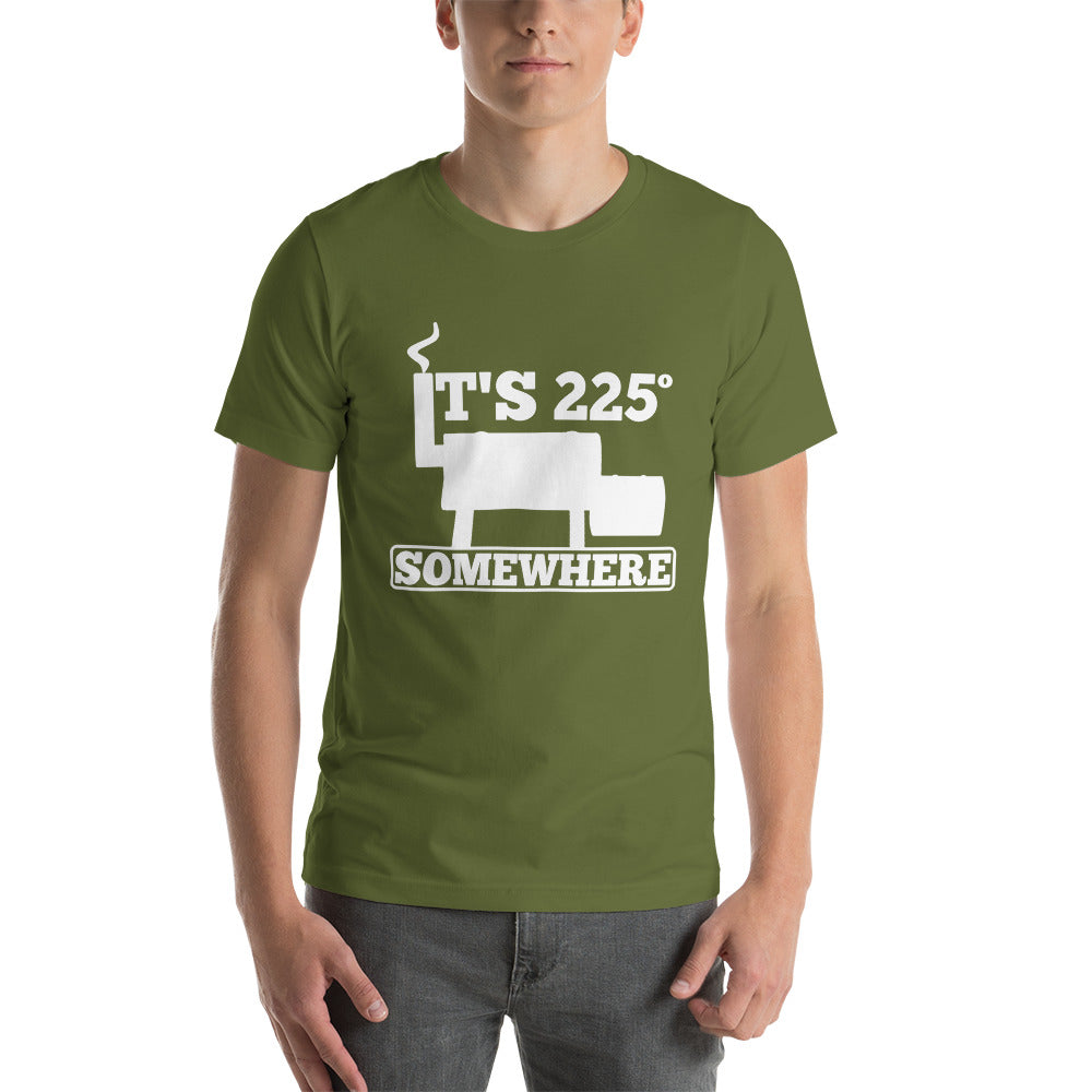 225 Somewhere Unisex T-shirt (Multi-Color, White Print) - Unkie's Seasoning LLC