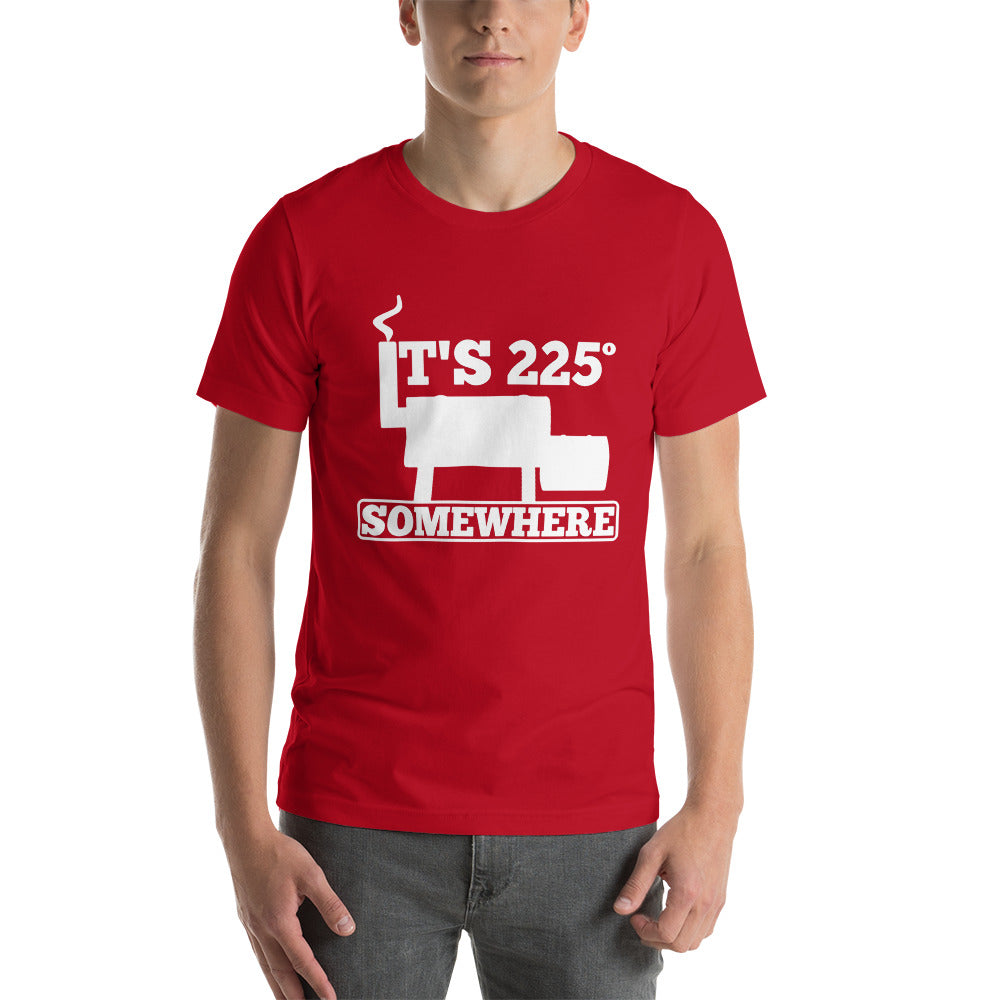 225 Somewhere Unisex T-shirt (Multi-Color, White Print) - Unkie's Seasoning LLC