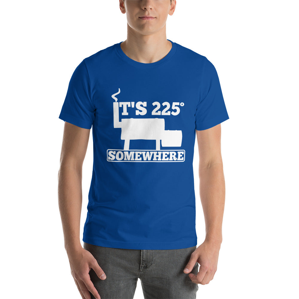 225 Somewhere Unisex T-shirt (Multi-Color, White Print) - Unkie's Seasoning LLC