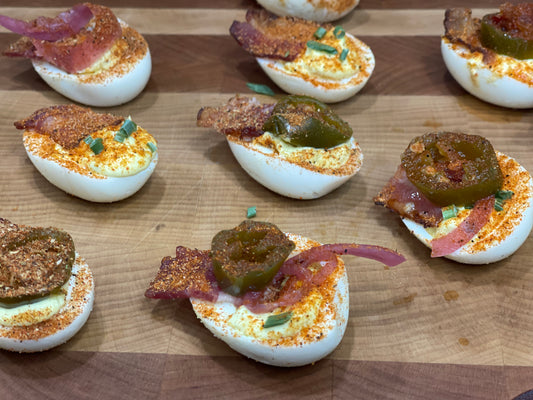 Smoked Deviled Eggs