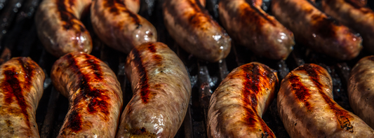 Grilled Brats with Onion Relish