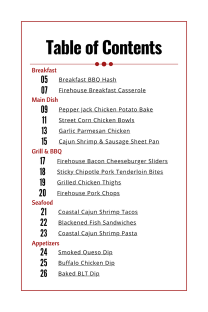 Firehouse Favorites Digital Cookbook
