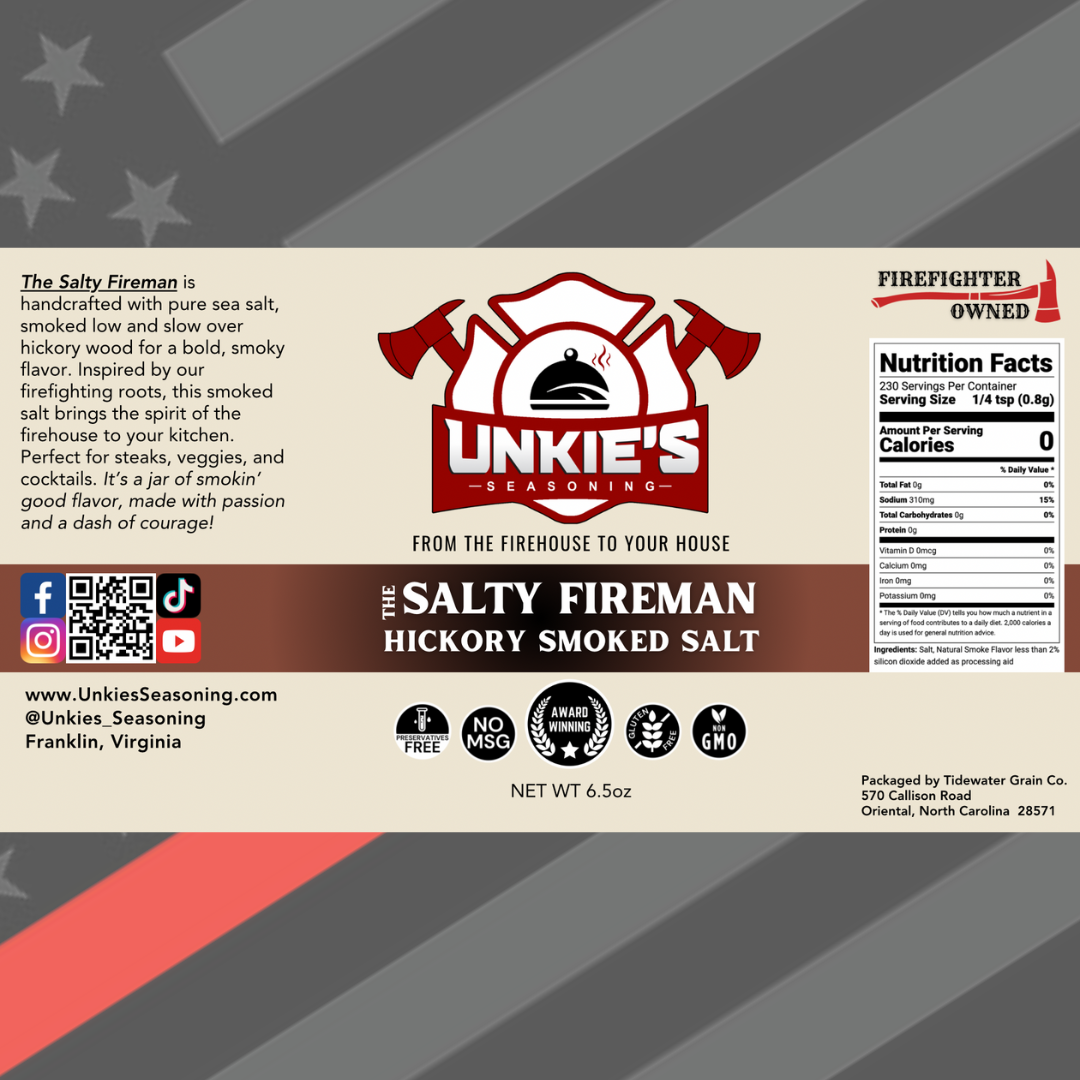 *NEW* The Salty Fireman: Hickory Smoked Salt