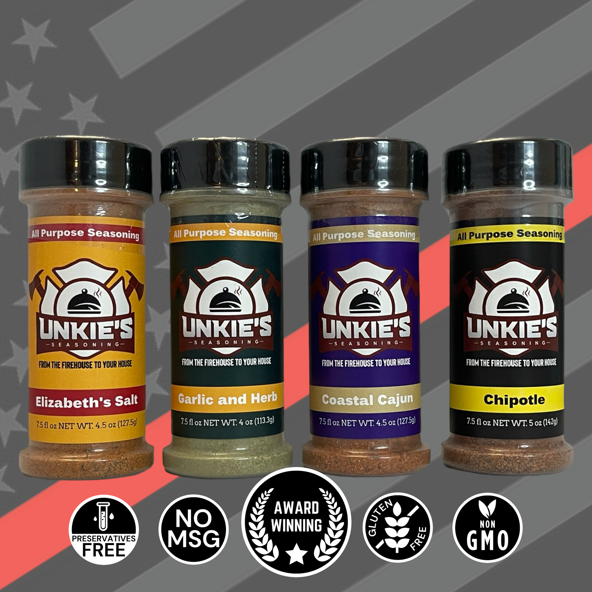 Gourmet Grilled Burger Seasoning in a Spice jar by Firehouse Flavors