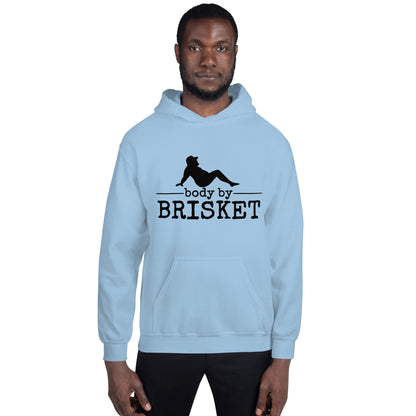 Body by Brisket Unisex Hoodie (Multi-Color, White Print)