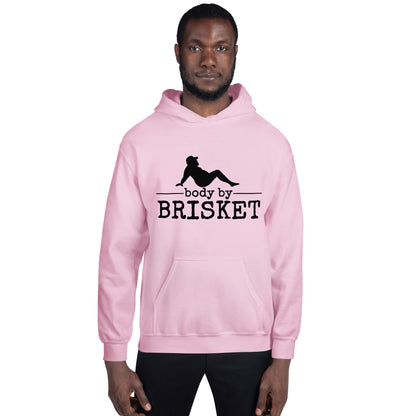 Body by Brisket Unisex Hoodie (Multi-Color, White Print)