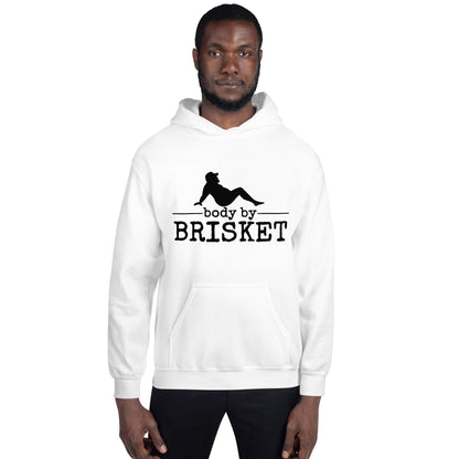 Body by Brisket Unisex Hoodie (Multi-Color, White Print)