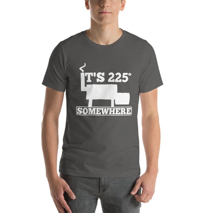 225 Somewhere Unisex T-shirt (Multi-Color, White Print)
