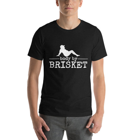 Body by Brisket Unisex T-shirt (Multi-Color, White Print)