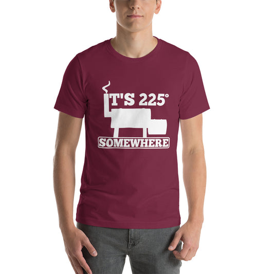 225 Somewhere Unisex T-shirt (Multi-Color, White Print)