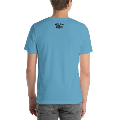 225 Somewhere Unisex T-shirt (Multi-Color, Black Print)