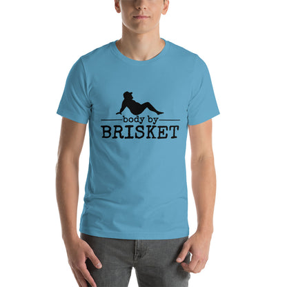 Body by Brisket Unisex T-shirt (Multi-Colors, Black Print)